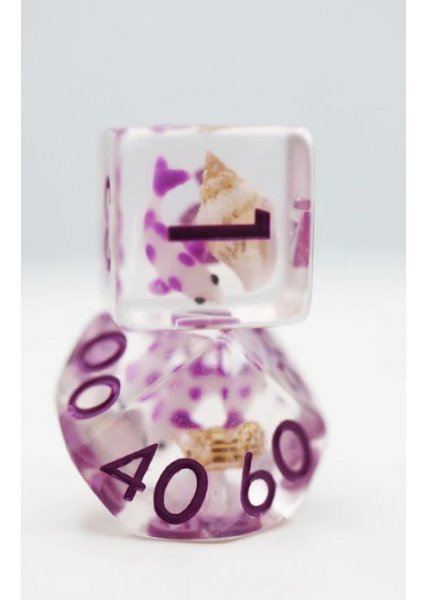 DICE 7-set: Purple Koi 